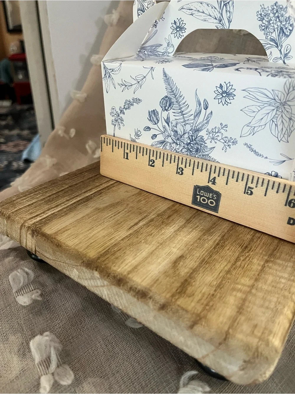 10 Blue & White Floral Gift Box